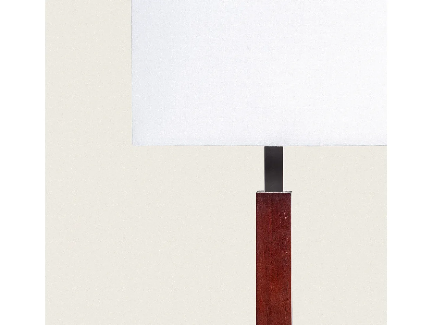 Lámpara de Mesa Madera y Metal Lizza Blanco