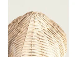 Lámpara de Mesa Madera y Ratán Karava Natural