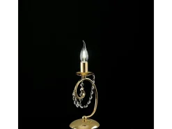 Lámpara de mesa Magda de 1 luz de hierro dorado H.27 Ø13 BL146-LT-OR
