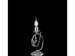 Lámpara de mesa Magda de hierro cromado 1 luz H.27 Ø13 BL146-LT-CR