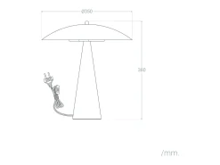 Lámpara de Mesa Metal Irmah Beige