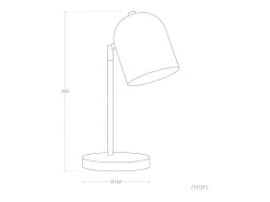 Lámpara de Mesa Metal Kidonge Marrón
