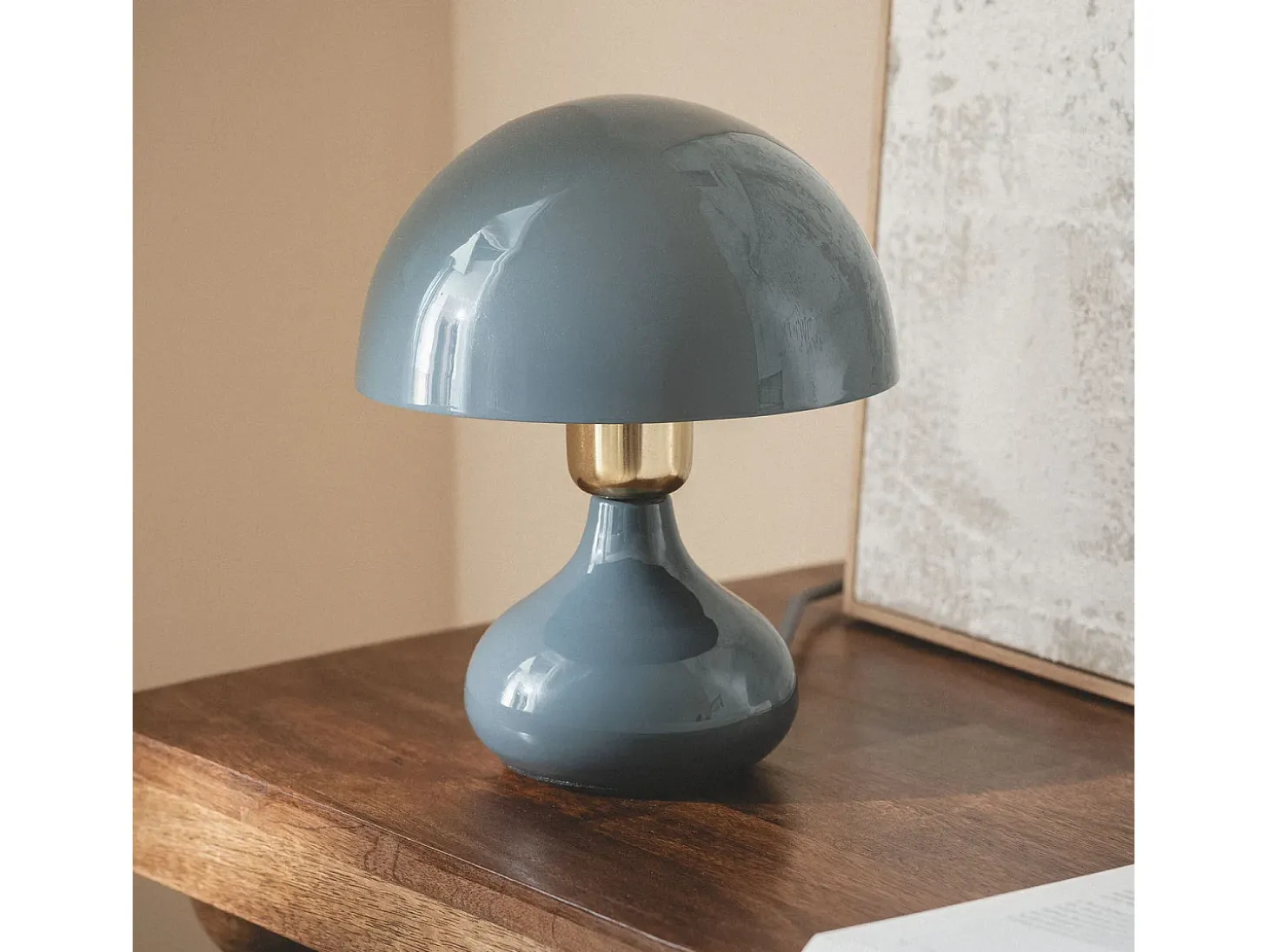 Lámpara de Mesa Metal Krish Azul