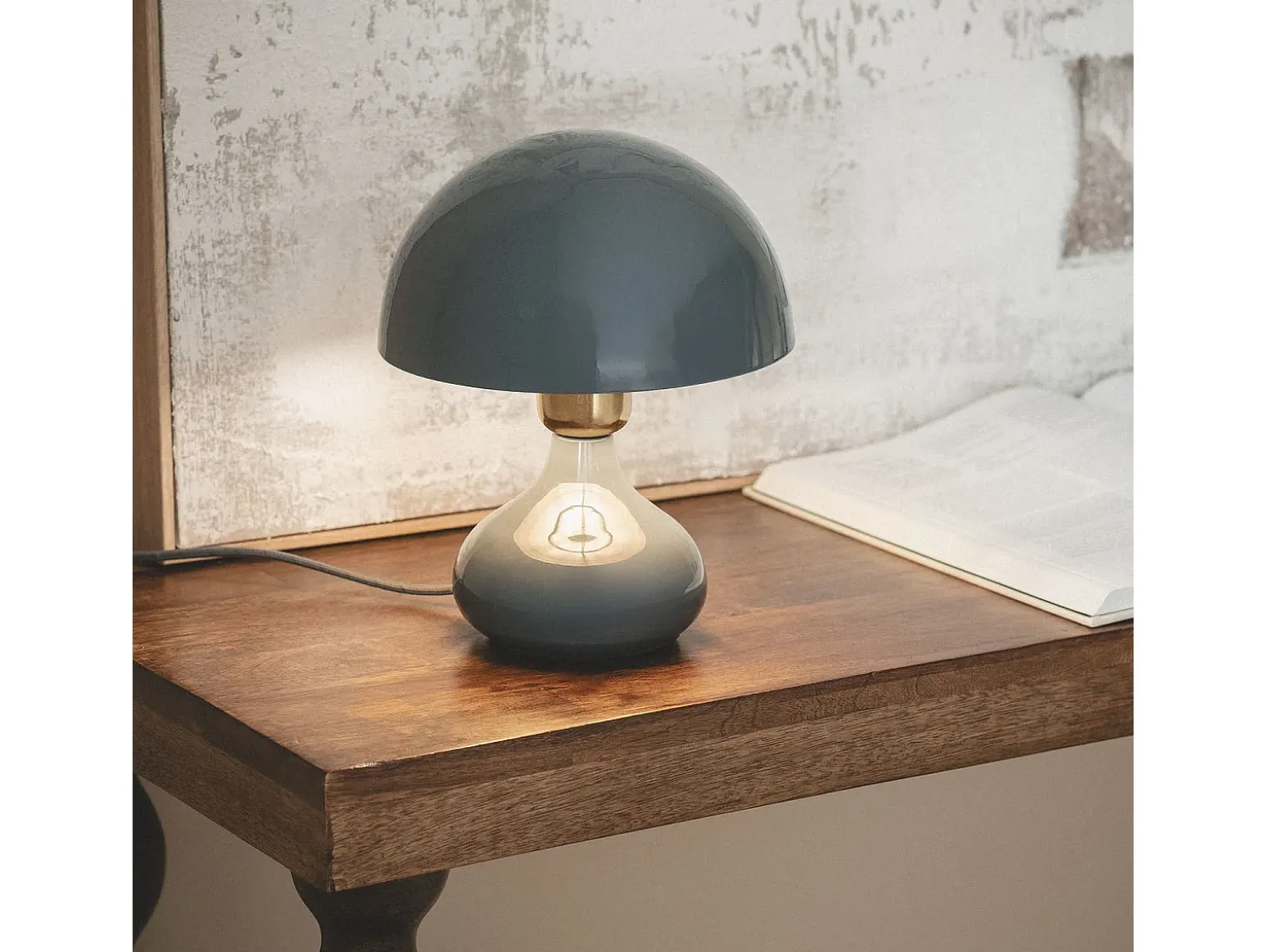 Lámpara de Mesa Metal Krish Azul