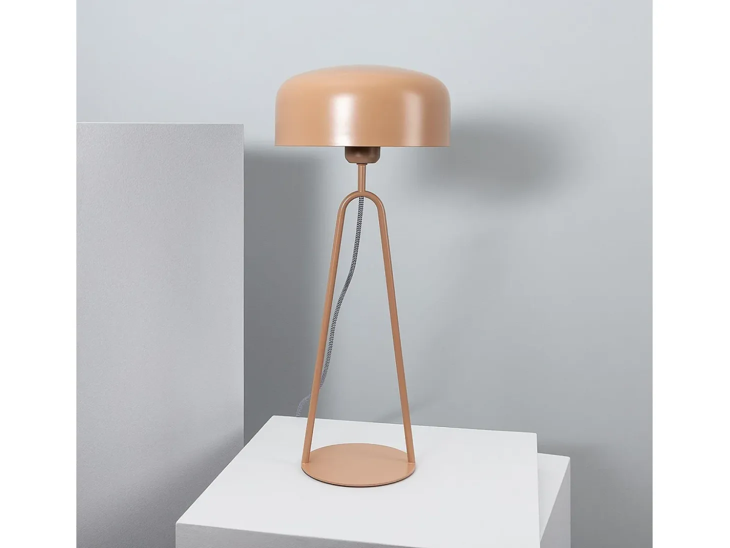 Lámpara de Mesa Metal Luca Beige