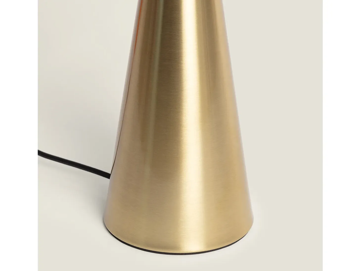 Lámpara de Mesa Metal y Cristal Hipias Dorado