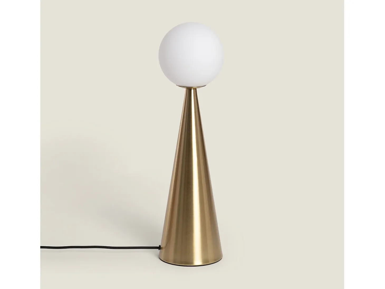 Lámpara de Mesa Metal y Cristal Hipias Dorado