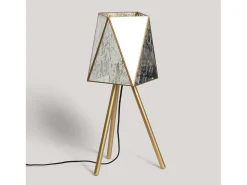 Lámpara de Mesa Metal y Cristal Mattina ILUZZIA Dorado