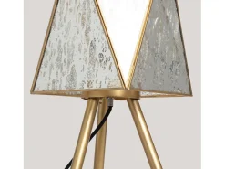 Lámpara de Mesa Metal y Cristal Mattina ILUZZIA Dorado