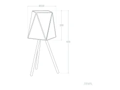 Lámpara de Mesa Metal y Cristal Mattina ILUZZIA Dorado
