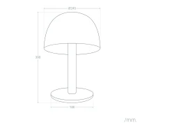 Lámpara de Mesa Metal y Madera Mallavi Amarillo