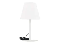 Lámpara de mesa Moris para exterior color blanco.