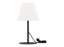 Lámpara de mesa Moris para exterior color negro.