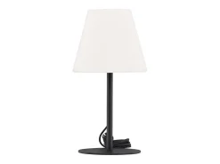 Lámpara de mesa Moris para exterior color negro.
