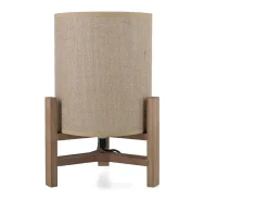 Lámpara de mesa Nora Vinthera marrón/beige 30x19 cm