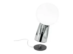 Lámpara de mesa Olimpia Pro Cromo pulido recargable y regulable