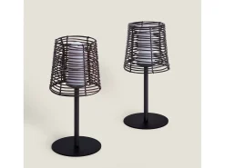 Lámpara de Mesa para Exterior Asha Negro