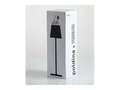 Lámpara de mesa Poldina Pro Peanuts: aviador recargable y regulable con duración de batería de hasta 12 horas. Para uso exterior IP65