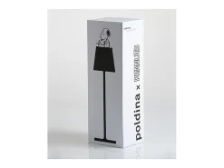 Lámpara de mesa Poldina Pro Peanuts - Corazón recargable y regulable con batería de hasta 12 horas. Para uso exterior IP65