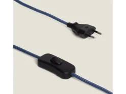 Lámpara de Mesa Resina Tinola Daleth Azul