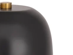 Lámpara de mesa seta de metal, D. 26 x A. 39 cm, negro, WINDY