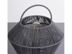 Lámpara de Mesa Shaoran Gris 24x24x25cm 7hSevenOn Deco