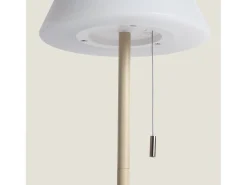 Lámpara de Mesa Solar Exterior LED 1.2W Metal Aldana Crema