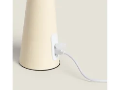 Lámpara de Mesa Solar Exterior LED Metal Portátil con Batería USB Recargable Soucha Beige