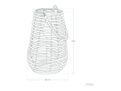Lámpara de Mesa Solar Exterior LED Raikot Natural