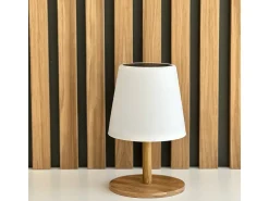 Lámpara de mesa solar H25CM WOOD