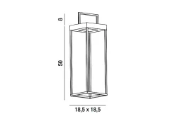 Lámpara de mesa solar y recargable CAGE de Perenz Blanco Mate H50cm