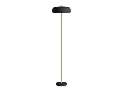 Lámpara de mesa TAICHI estilo moderno - Alt.45 cm - 2x E27 40W - cable 2 metros - on&off - acero - negro y oro - IP20