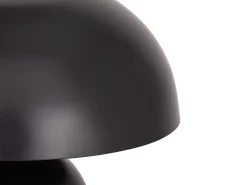Lámpara de mesa tipo seta de metal, D. 31 x Alt. 25 cm, Negro, SIDNEY