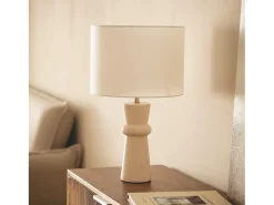 Lámpara de Mesa Travertino Bittor Beige