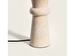 Lámpara de Mesa Travertino Bittor Beige