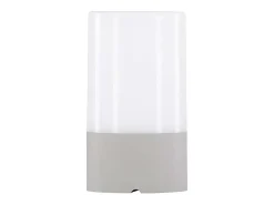 Lámpara de mesa Tubu LED para exterior color gris.