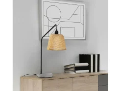 Lámpara de mesita Sakura de Bambú, diametro 55 cm