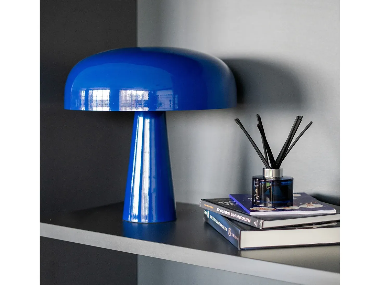 Lámpara de metal azul oscuro - Livia
