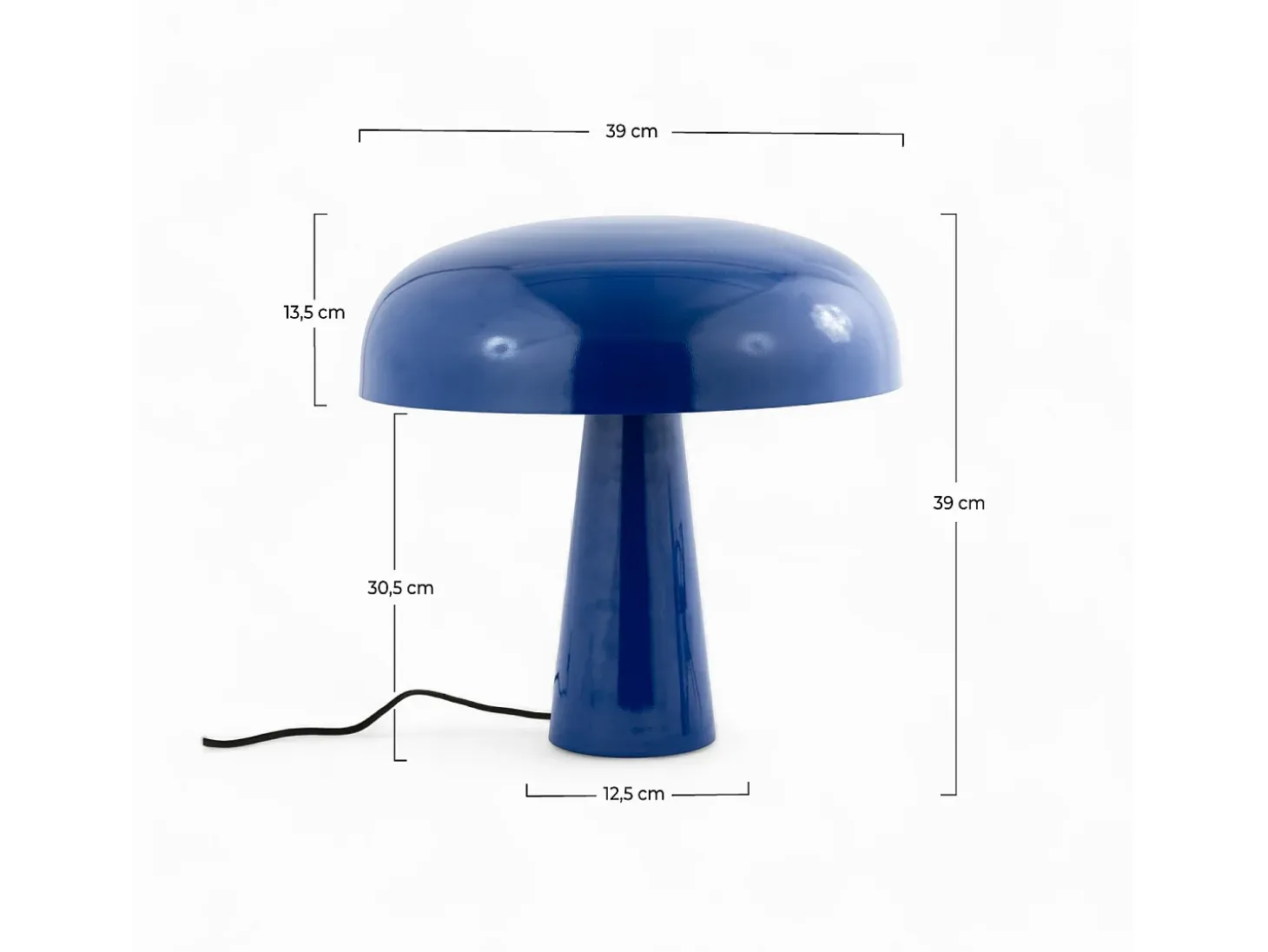 Lámpara de metal azul oscuro - Livia