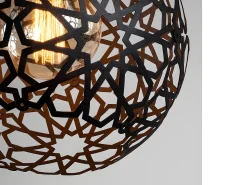 Lámpara de metal de altura ajustable CELINDRA - D. 25 x Alt. 39/119 cm - Negro