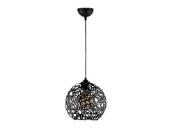 Lámpara de metal de altura ajustable CELINDRA - D. 25 x Alt. 39/119 cm - Negro