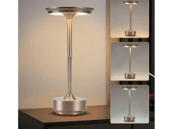 Lámpara de noche inalámbrica Nettlife, lámpara de mesa LED a batería, lámpara táctil regulable con batería recargable por USB, paquete de 2