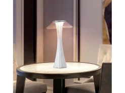 Lámpara de noche LED NETTLIFE táctil regulable USB con 3 niveles de brillo Lámpara de mesa para dormitorio