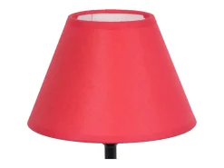 Lámpara de noche TOSEL ,madera,Rojo,A22xD16xP16cm