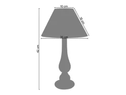 Lámpara de noche TOSEL ,madera,Gris ,A42xD30xP30cm