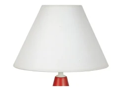 Lámpara de noche TOSEL ,madera,Rojo,A32xD22xP22cm