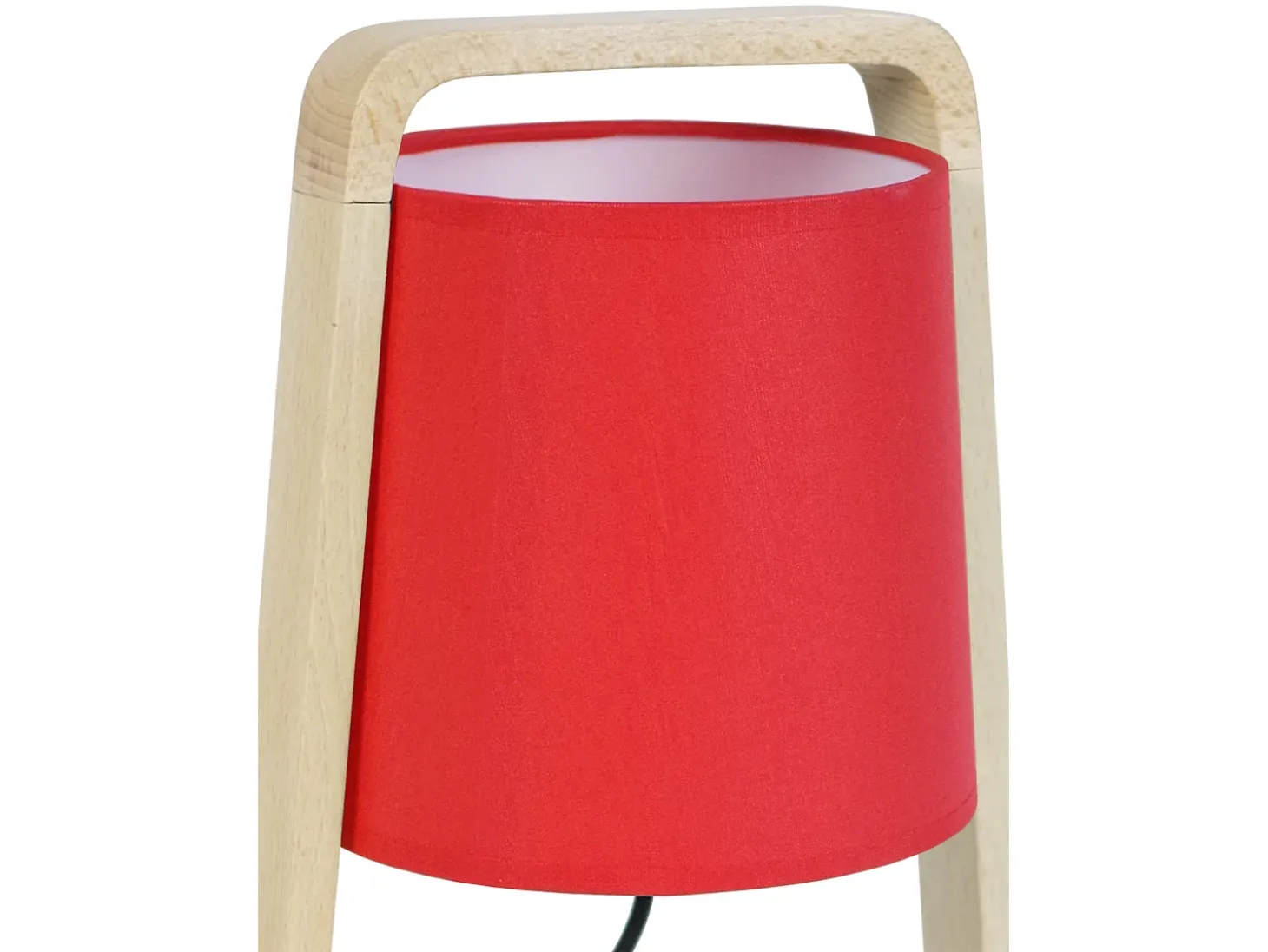 Lámpara de noche TOSEL ,madera,natural,A25,5xD16xP16cm