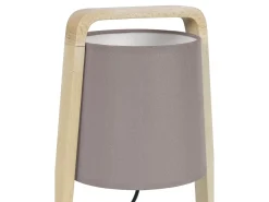 Lámpara de noche TOSEL ,madera,natural,A32,5xD19xP19cm