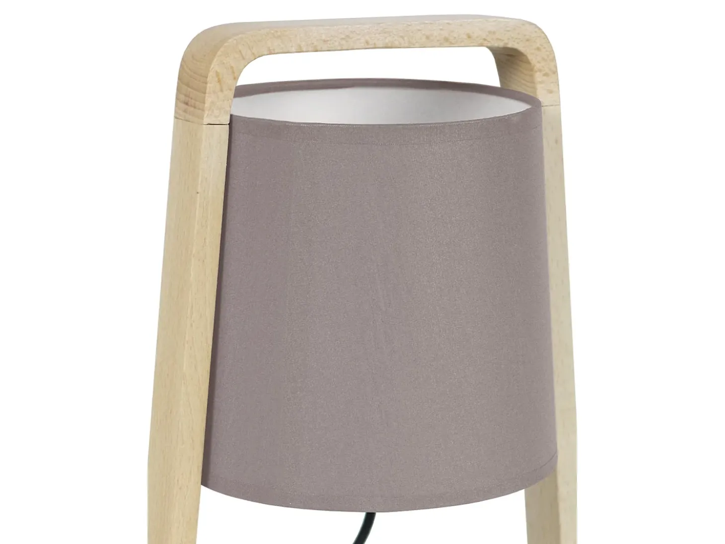 Lámpara de noche TOSEL ,madera,natural,A32,5xD19xP19cm