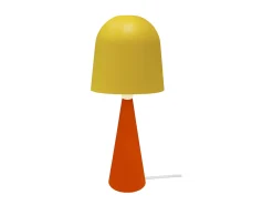 Lámpara de noche TOSEL ,metal,madera,AMARILLO,A37xD17xP17cm